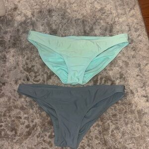 Xhilaration Mint and Gray Bikini Bottoms